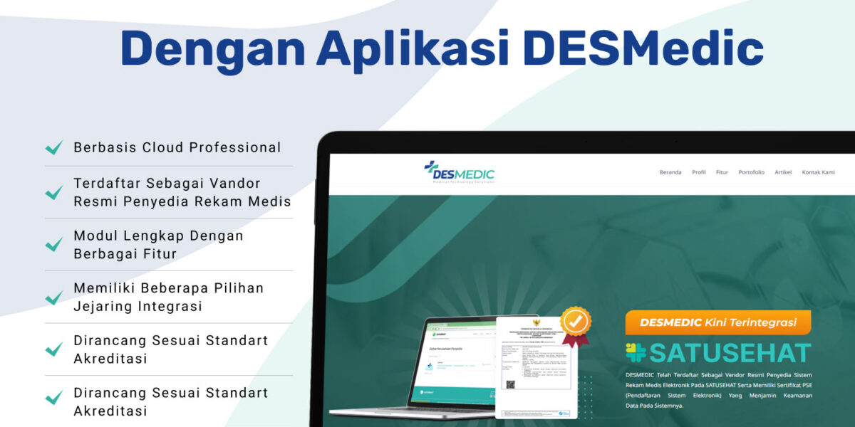 daftar klinik dengan aplikasi desmedic