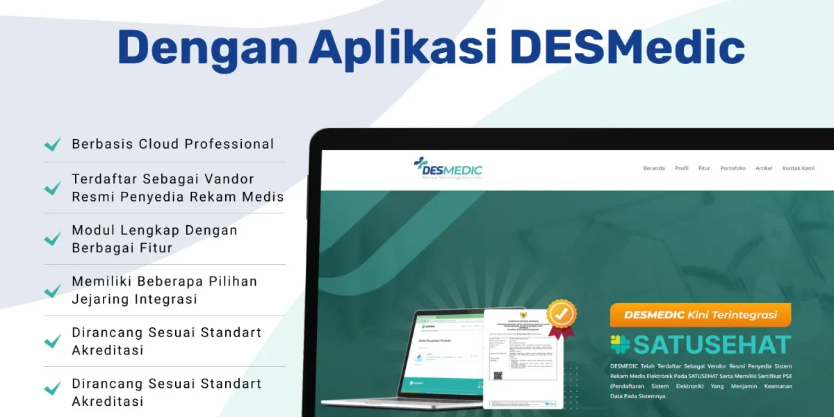 daftar klinik dengan aplikasi desmedic